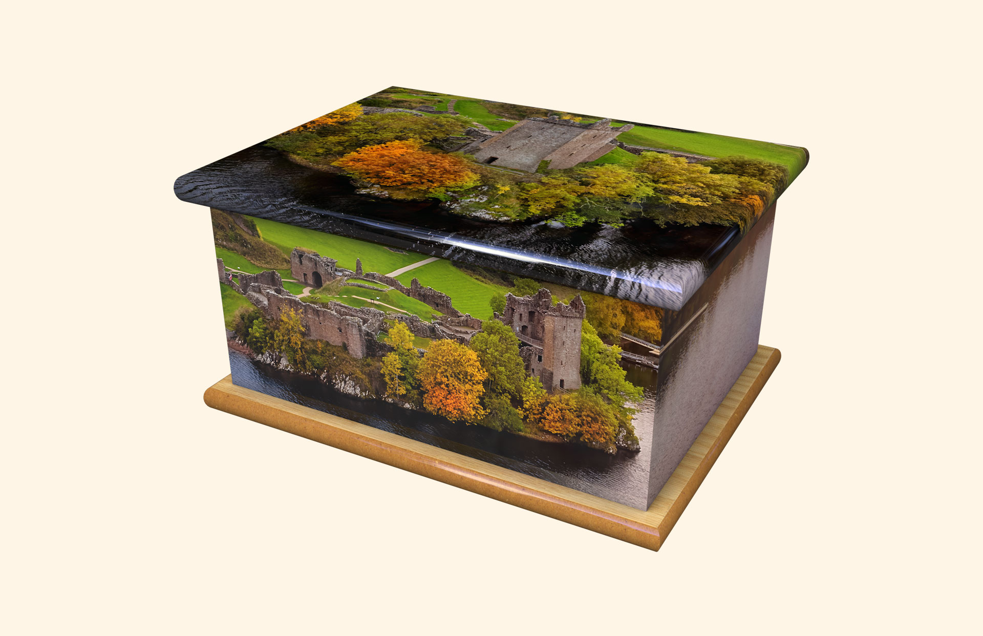 Loch Ness adult ashes casket